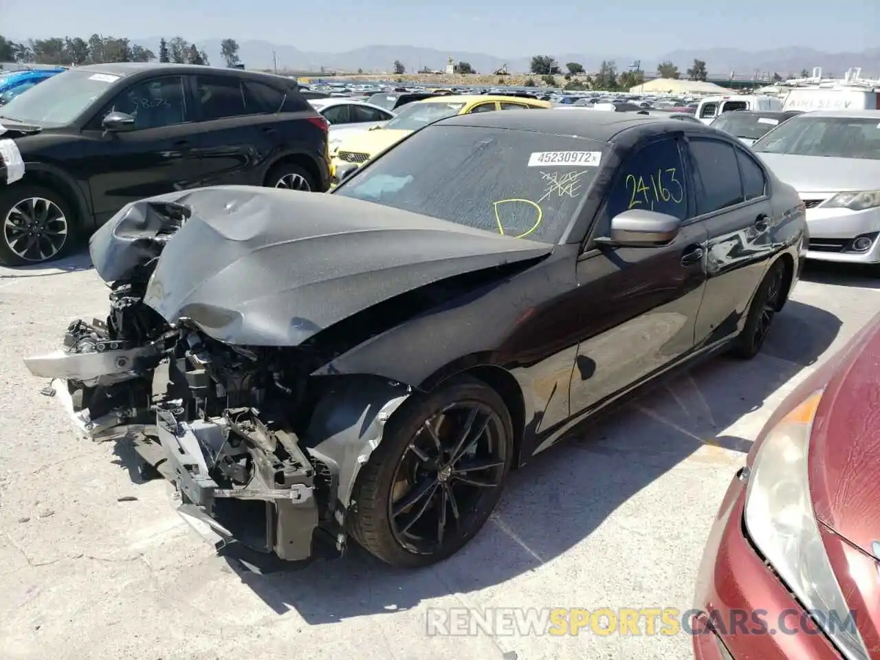 2 Photograph of a damaged car 3MW5U7J01M8B69891 BMW M3 2021