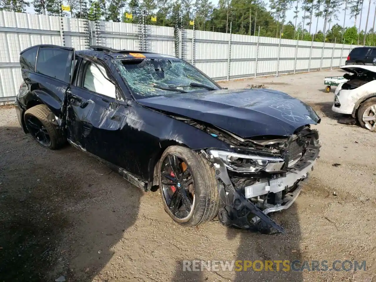 1 Photograph of a damaged car 3MW5U7J01M8B85007 BMW M3 2021