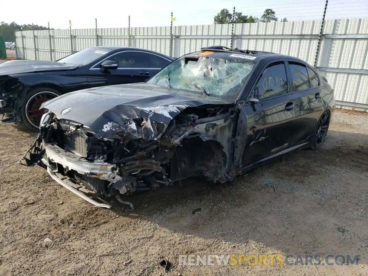 2 Photograph of a damaged car 3MW5U7J01M8B85007 BMW M3 2021