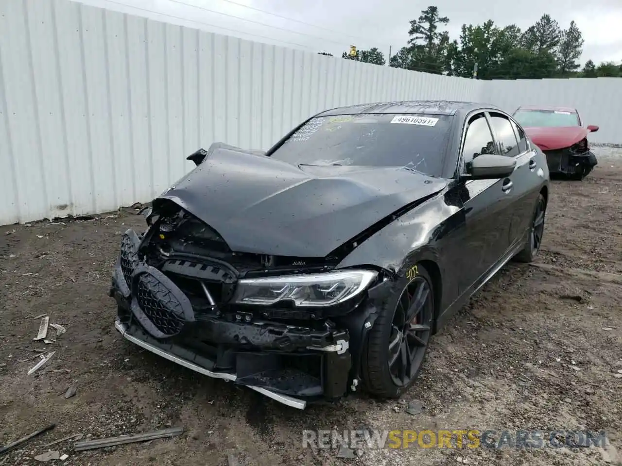 2 Photograph of a damaged car 3MW5U7J01M8B91017 BMW M3 2021