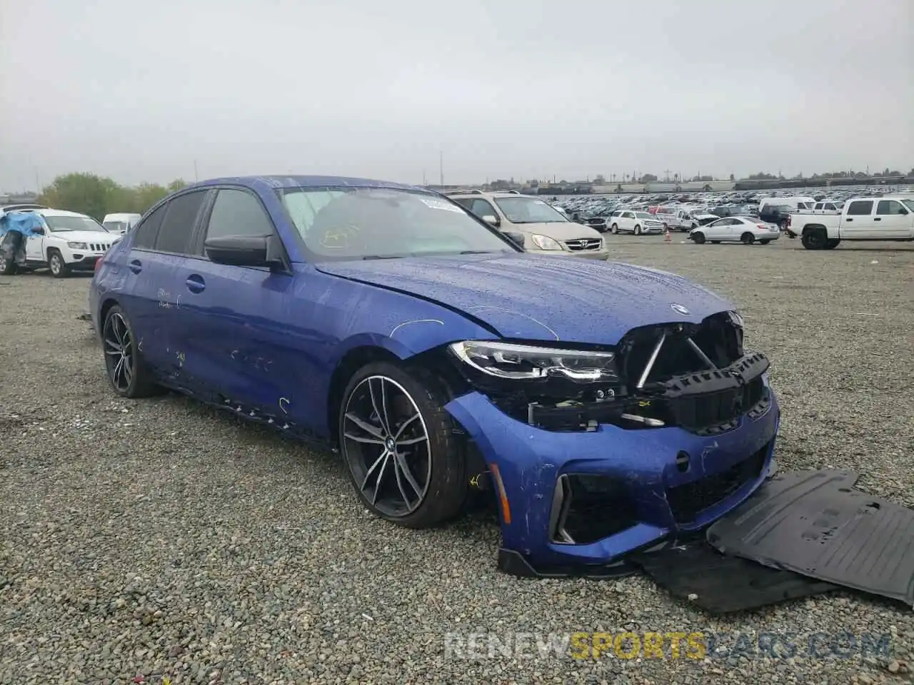 1 Photograph of a damaged car 3MW5U7J02M8B55577 BMW M3 2021