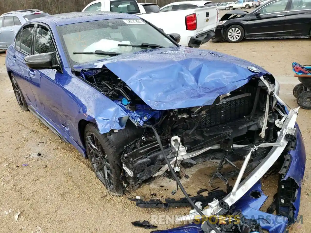 1 Photograph of a damaged car 3MW5U7J02M8B75604 BMW M3 2021