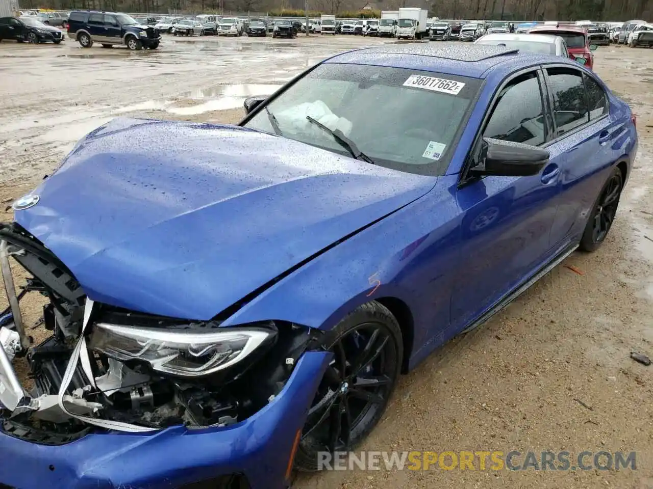 2 Photograph of a damaged car 3MW5U7J02M8B75604 BMW M3 2021