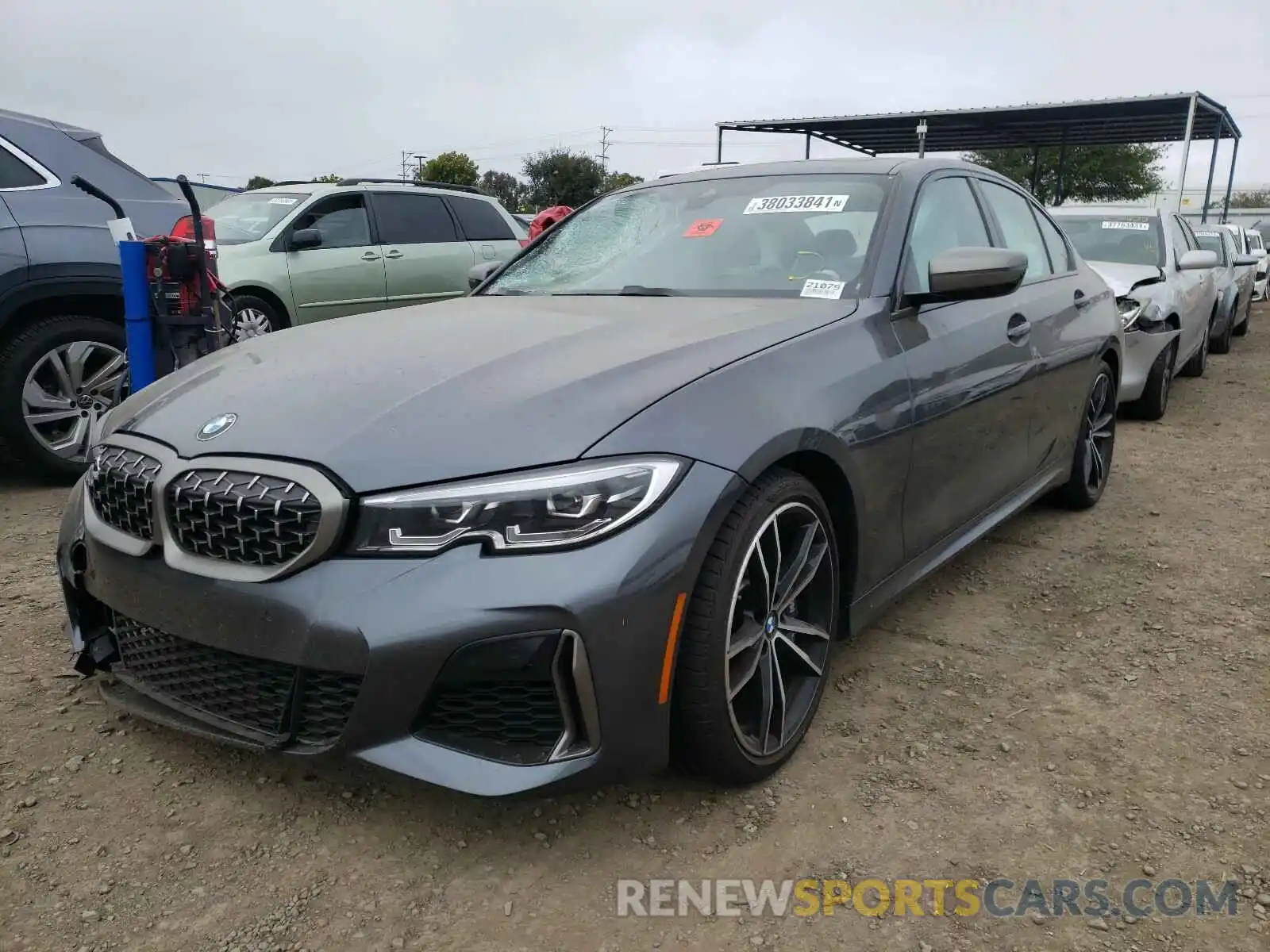 2 Photograph of a damaged car 3MW5U7J03M8B57175 BMW M3 2021