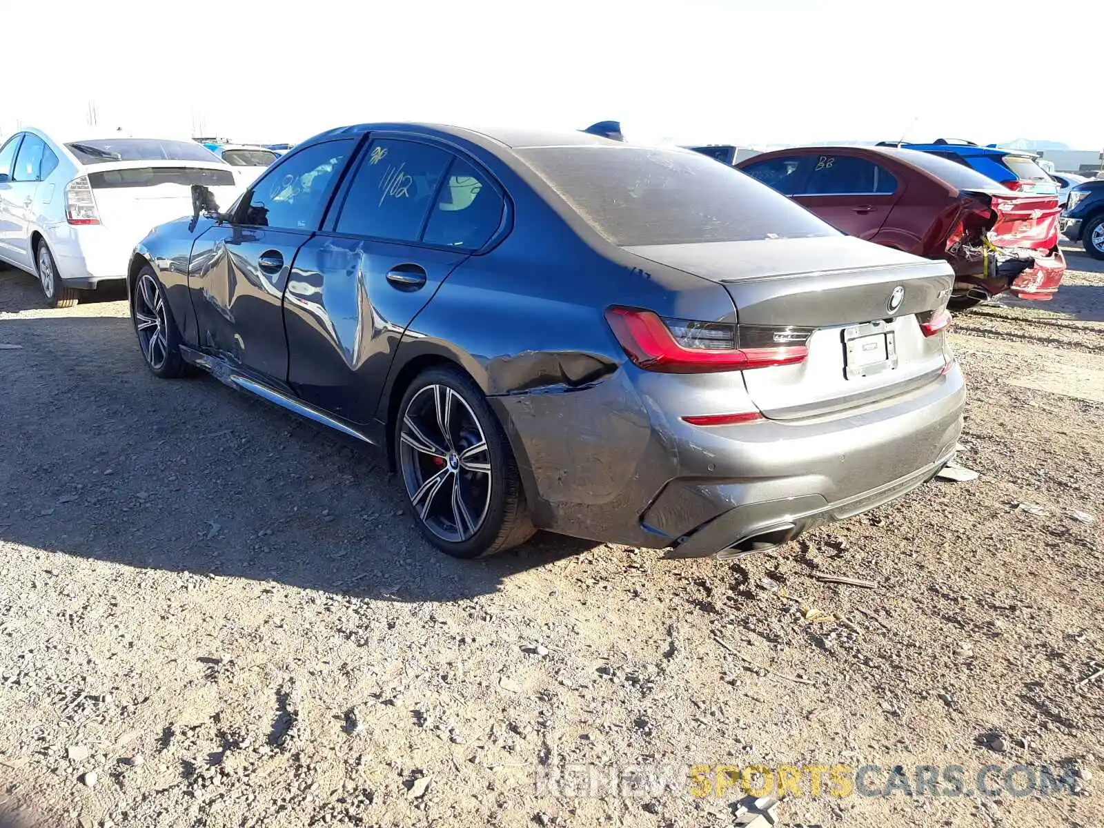 3 Photograph of a damaged car 3MW5U7J03M8C05564 BMW M3 2021