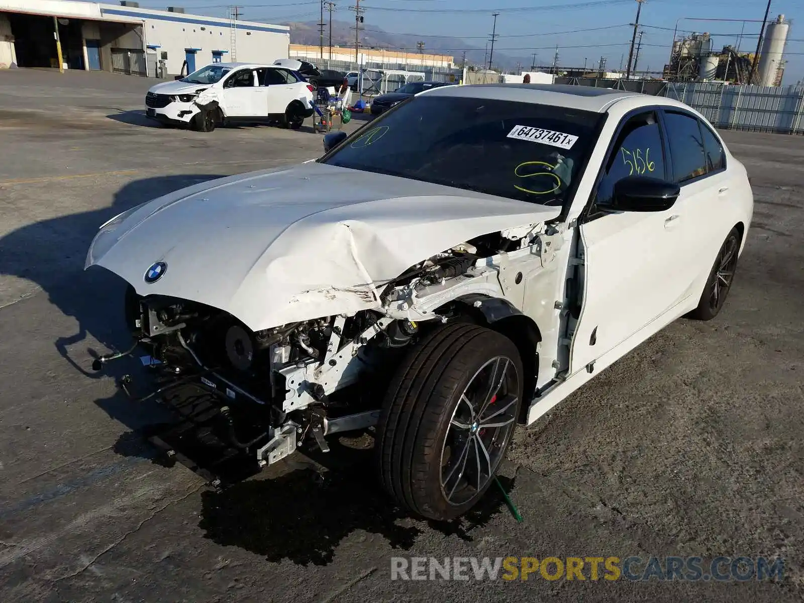 2 Photograph of a damaged car 3MW5U7J04M8B52339 BMW M3 2021