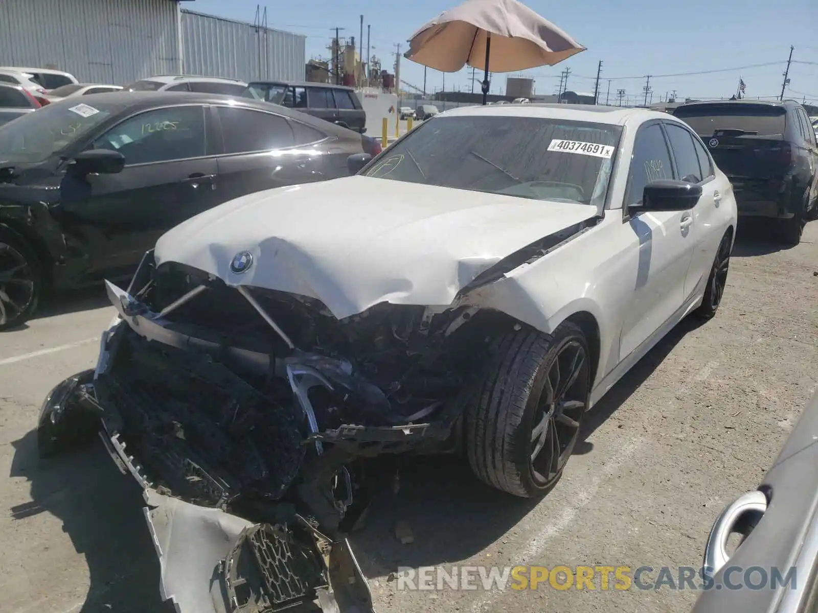 2 Photograph of a damaged car 3MW5U7J07M8B63089 BMW M3 2021