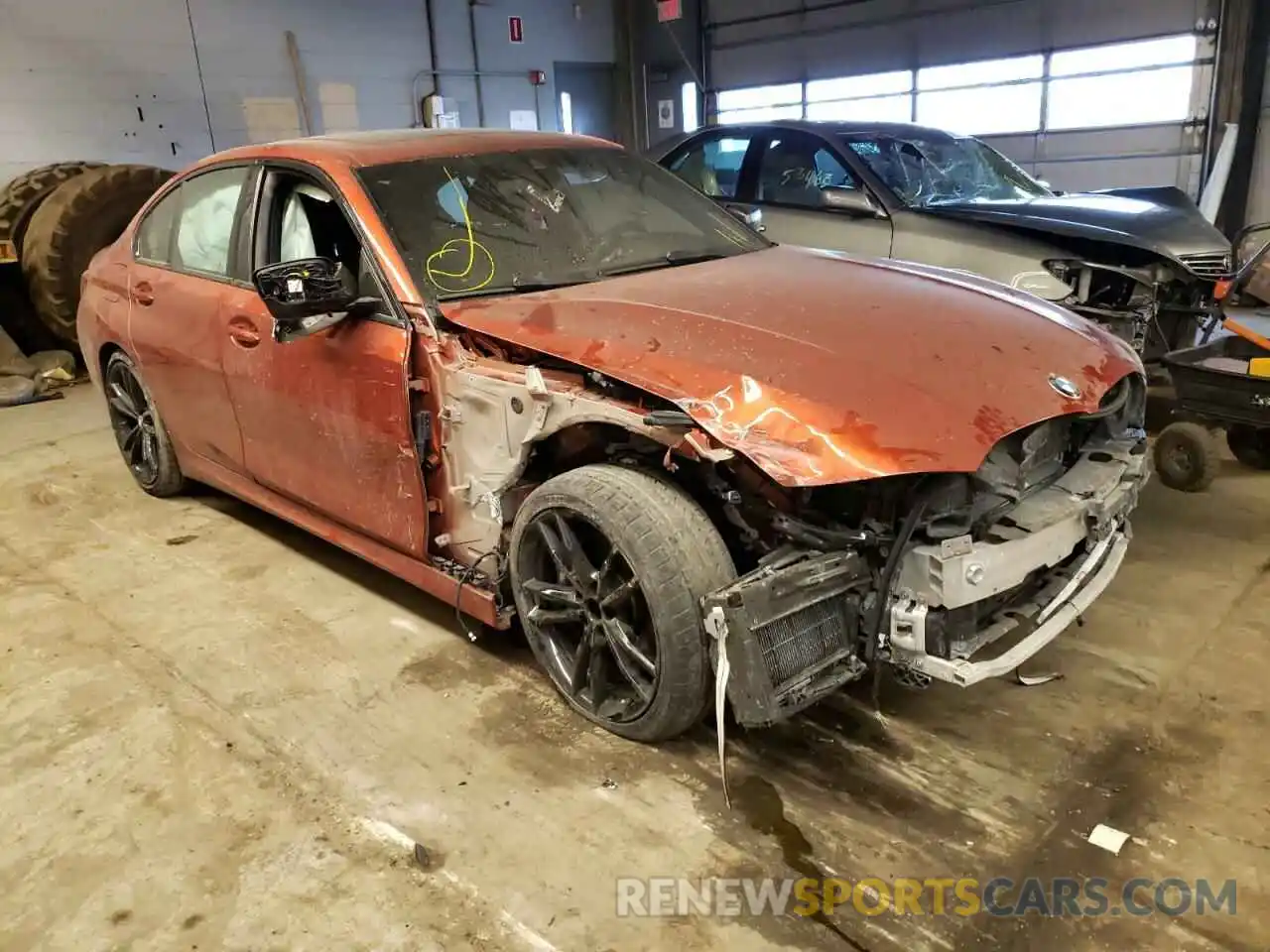 1 Photograph of a damaged car 3MW5U7J07M8B64761 BMW M3 2021