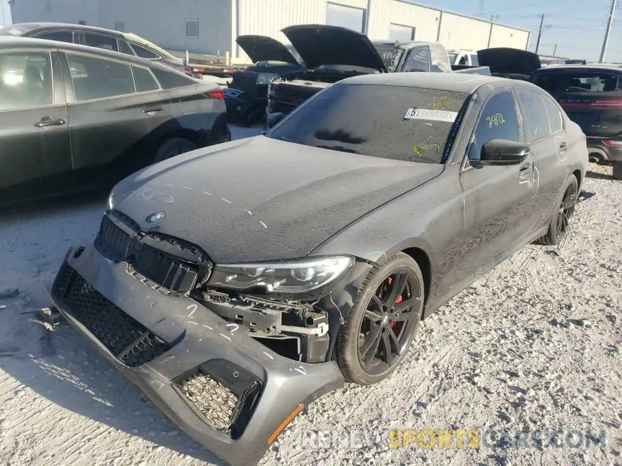 2 Photograph of a damaged car 3MW5U7J07M8B95363 BMW M3 2021