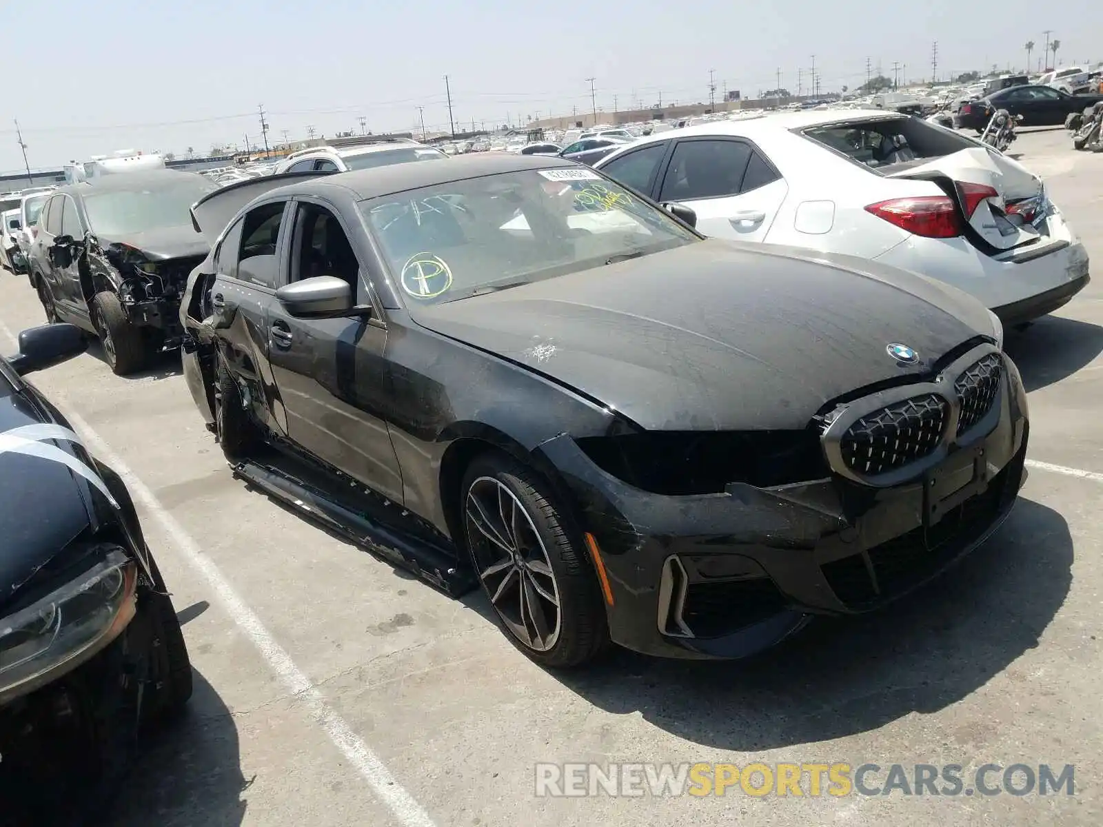 1 Photograph of a damaged car 3MW5U7J09M8B54507 BMW M3 2021