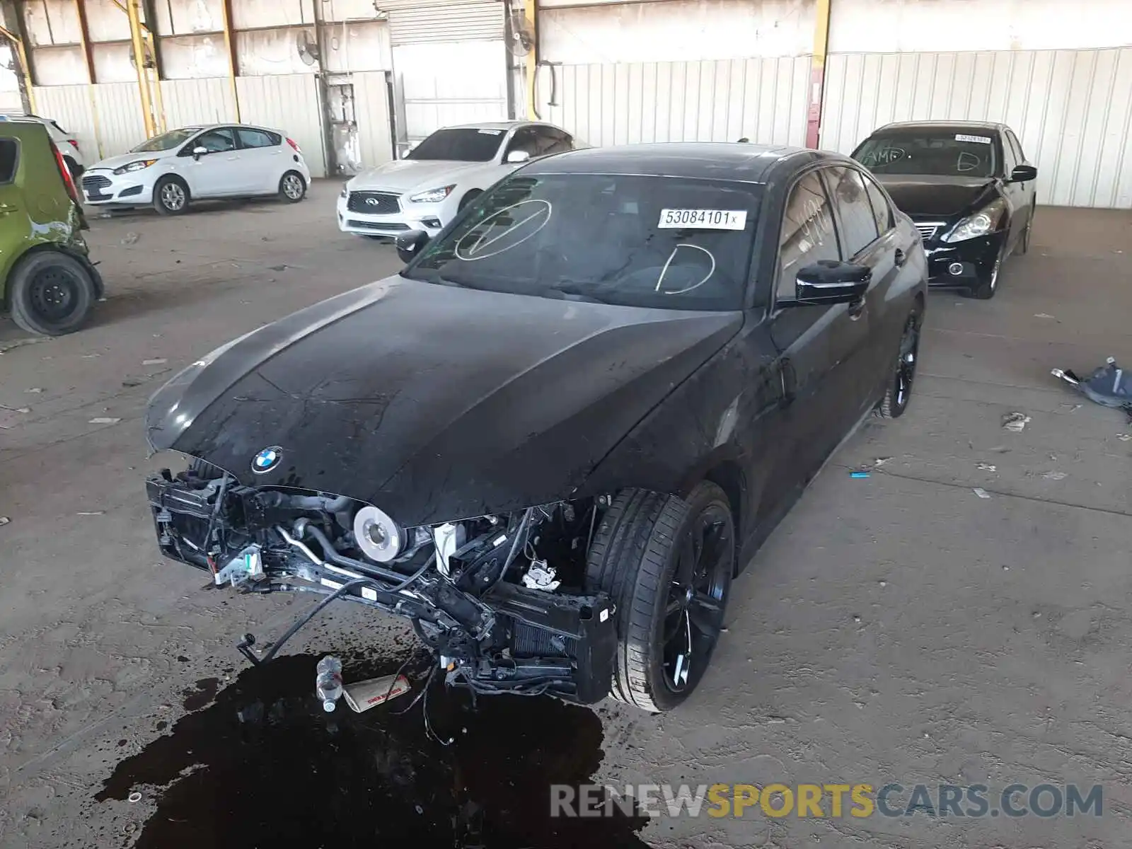 2 Photograph of a damaged car 3MW5U7J09M8B55589 BMW M3 2021