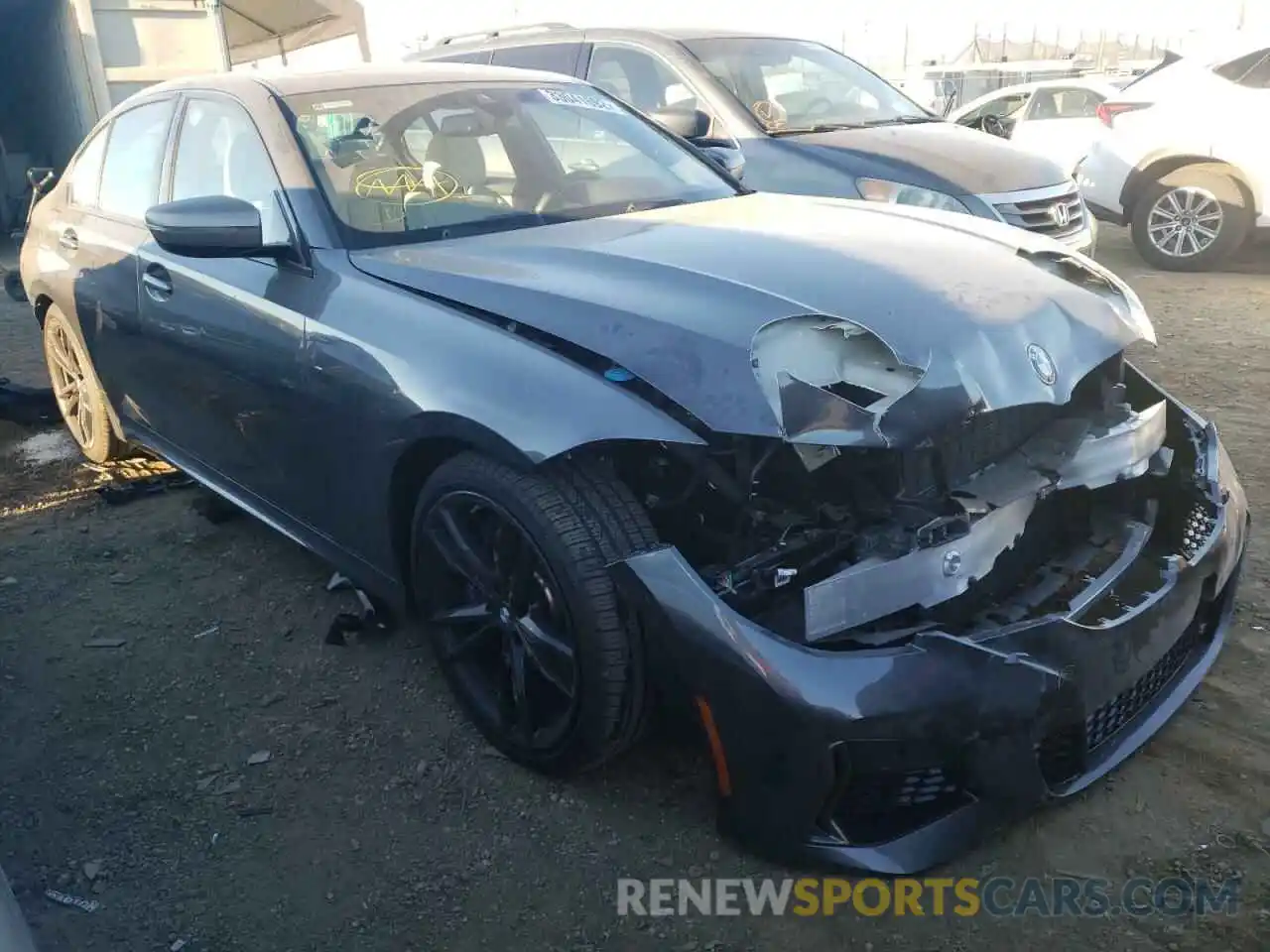 1 Photograph of a damaged car 3MW5U7J09M8C13815 BMW M3 2021