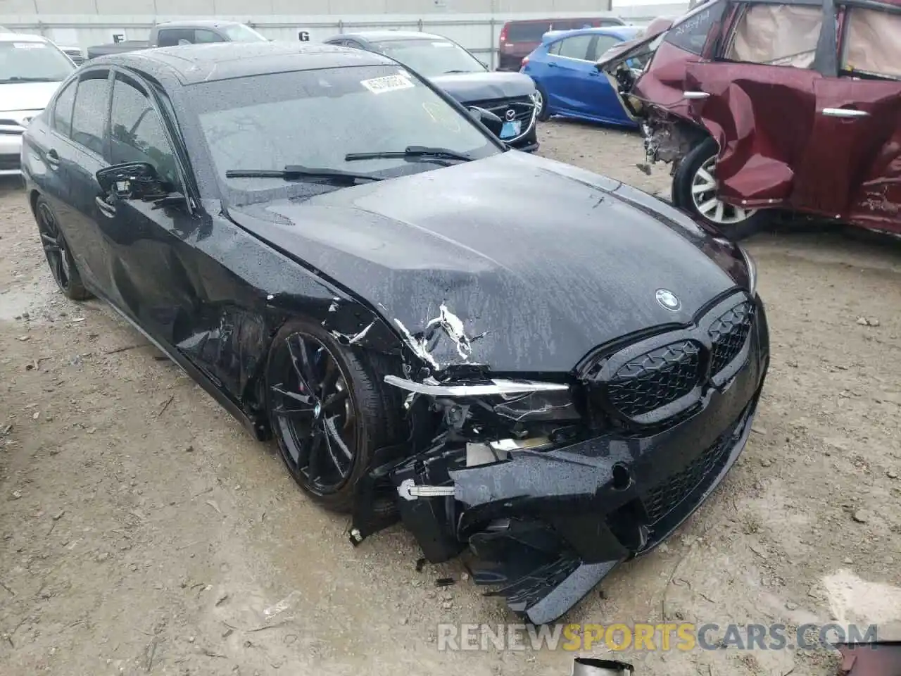 1 Photograph of a damaged car 3MW5U9J00M8B87293 BMW M3 2021