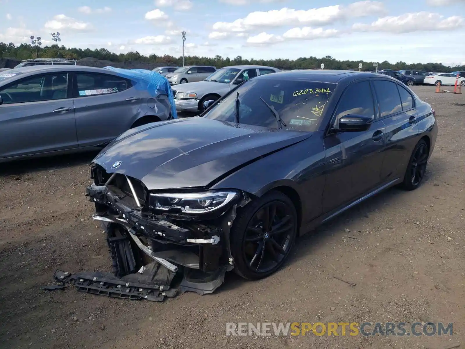 2 Photograph of a damaged car 3MW5U9J00M8B99024 BMW M3 2021