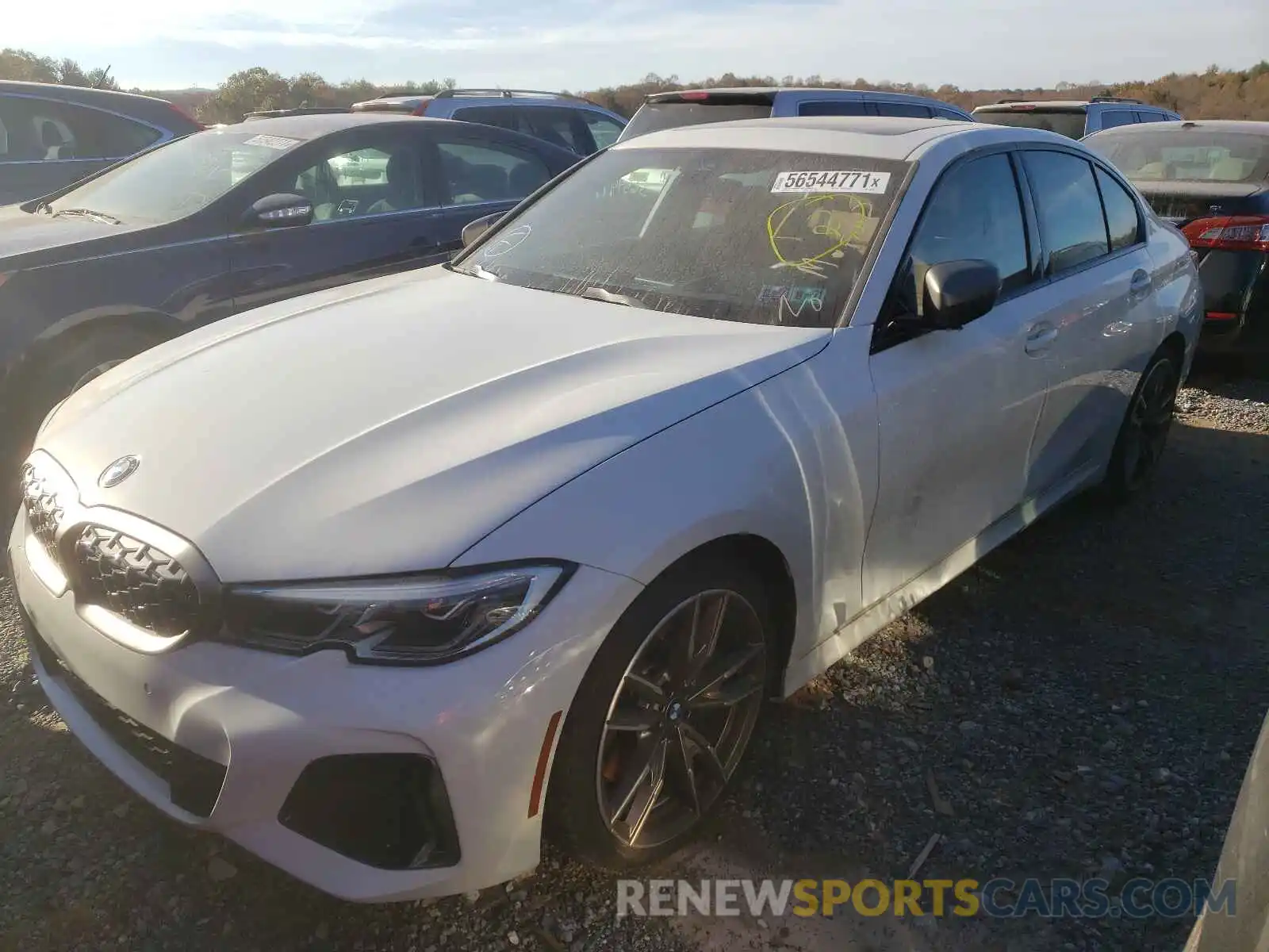 2 Photograph of a damaged car 3MW5U9J02M8B58040 BMW M3 2021