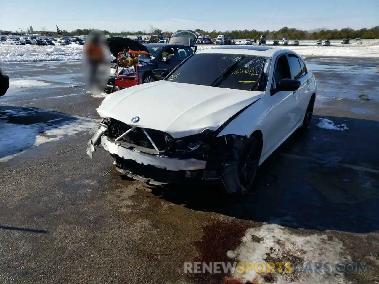 2 Photograph of a damaged car 3MW5U9J02M8C01226 BMW M3 2021