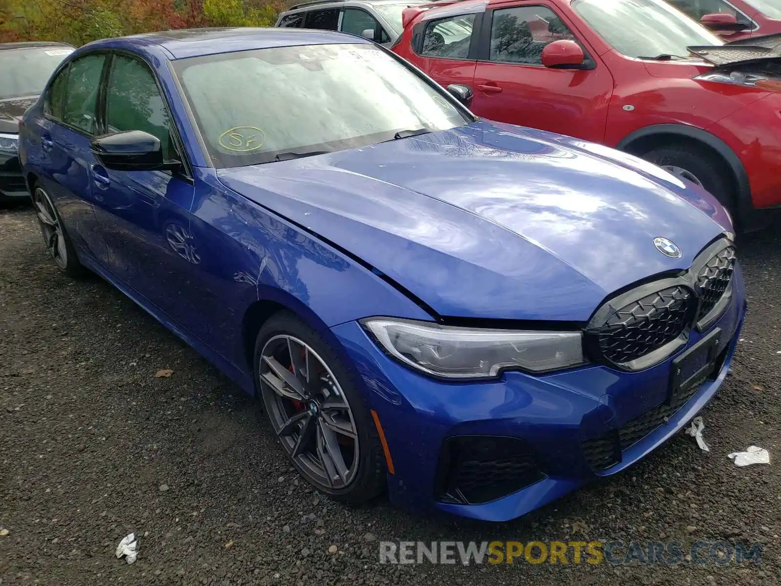 1 Photograph of a damaged car 3MW5U9J03M8C15250 BMW M3 2021