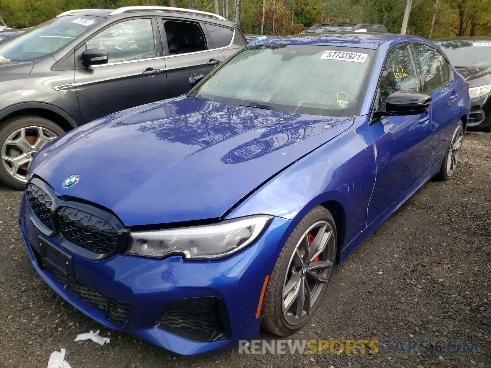 2 Photograph of a damaged car 3MW5U9J03M8C15250 BMW M3 2021