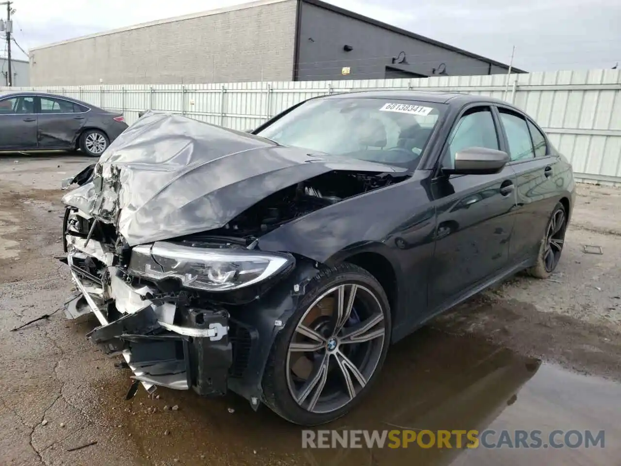 2 Photograph of a damaged car 3MW5U9J04M8B60839 BMW M3 2021