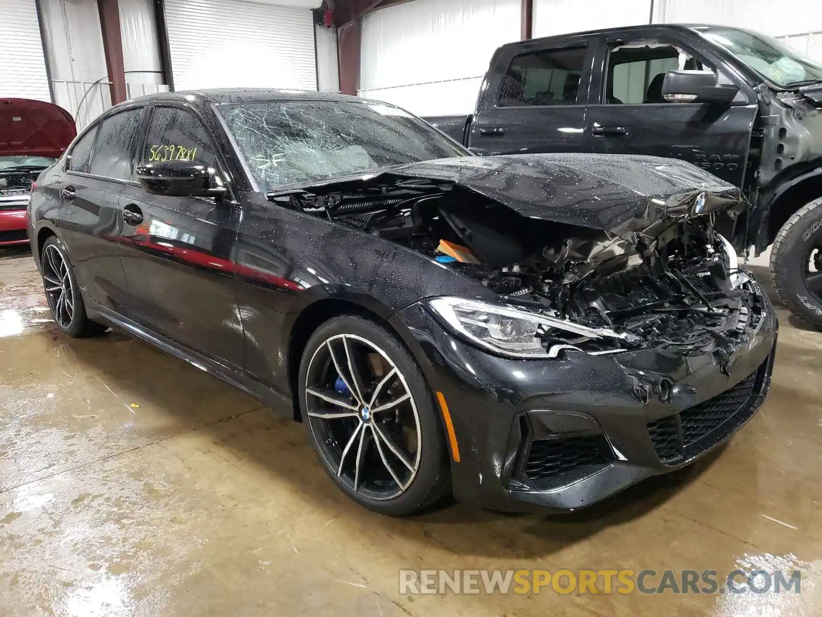 1 Photograph of a damaged car 3MW5U9J06M8B59966 BMW M3 2021