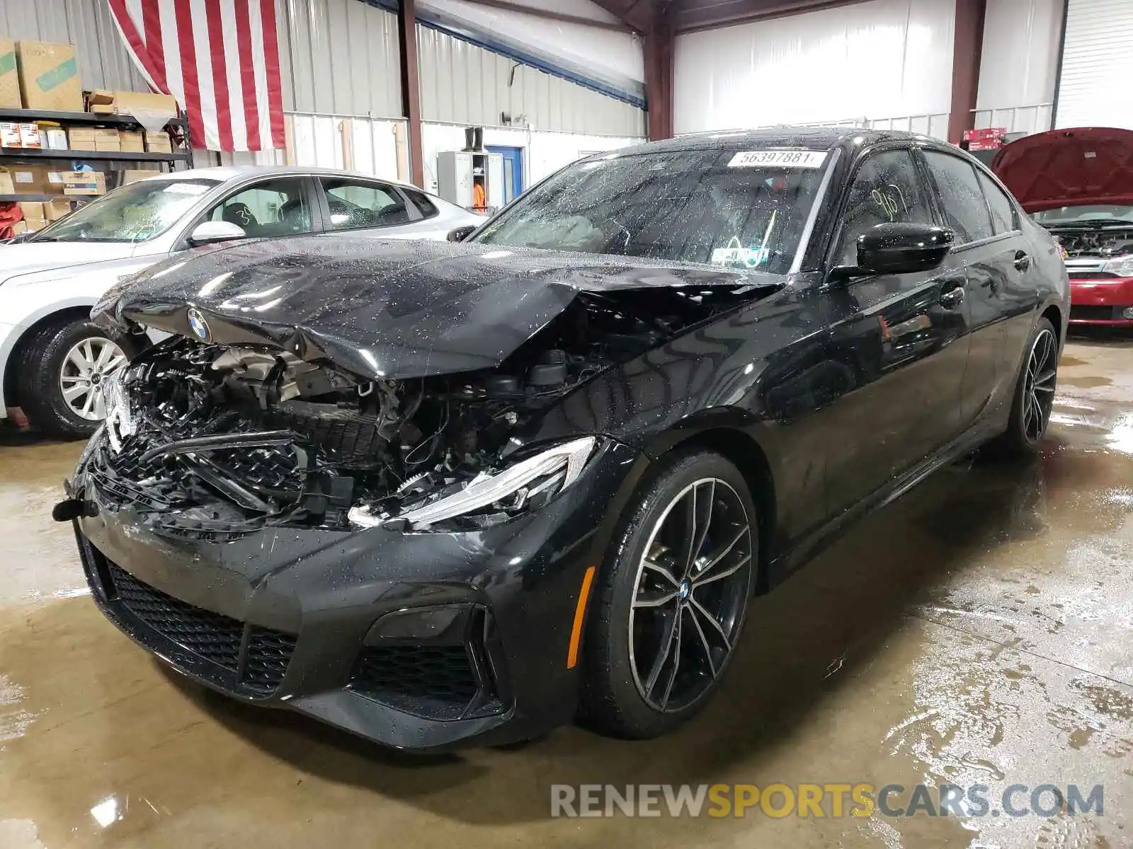 2 Photograph of a damaged car 3MW5U9J06M8B59966 BMW M3 2021