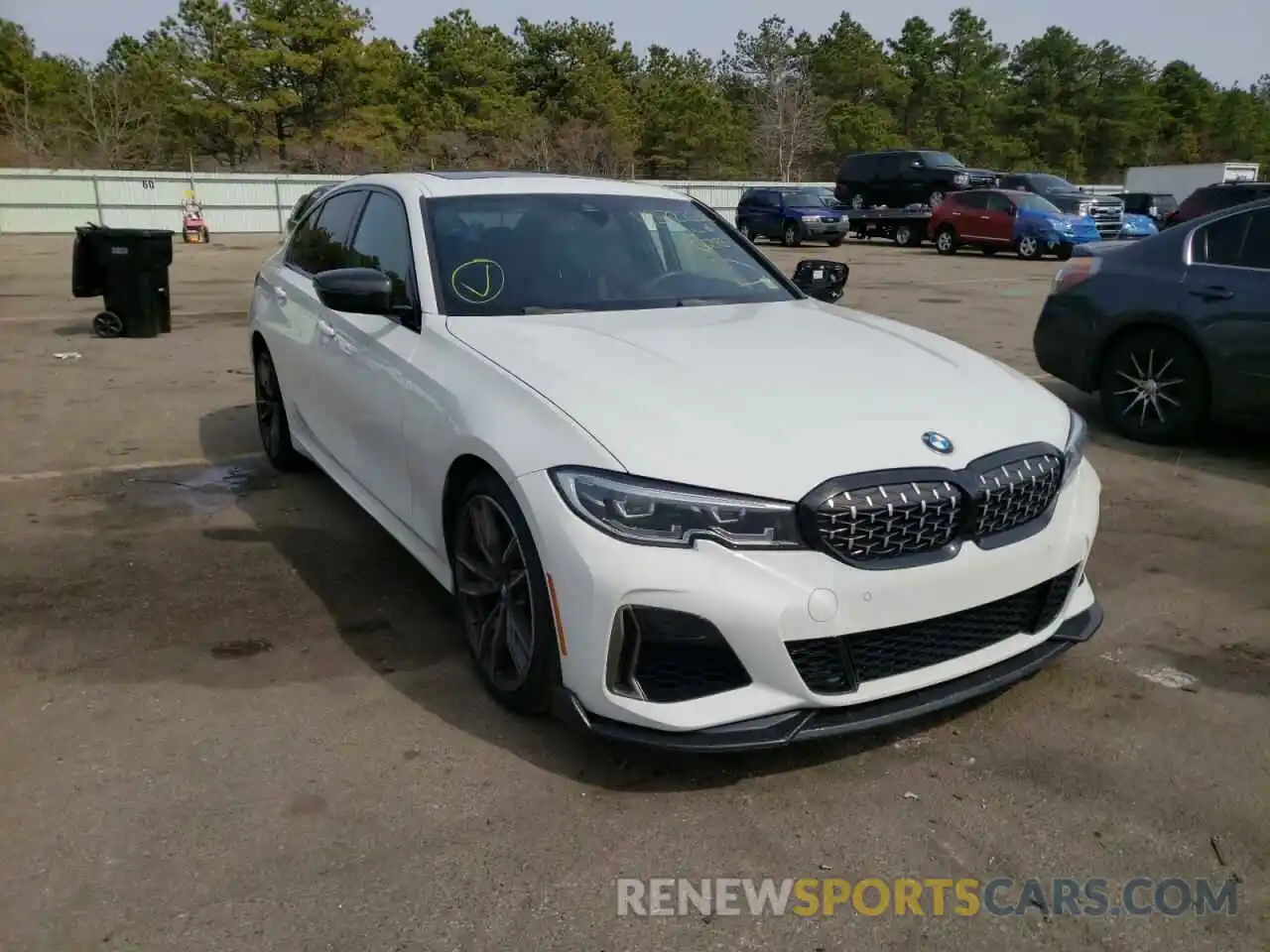 1 Photograph of a damaged car 3MW5U9J06M8B62852 BMW M3 2021