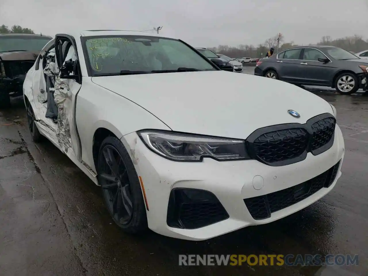 1 Photograph of a damaged car 3MW5U9J07M8B51715 BMW M3 2021