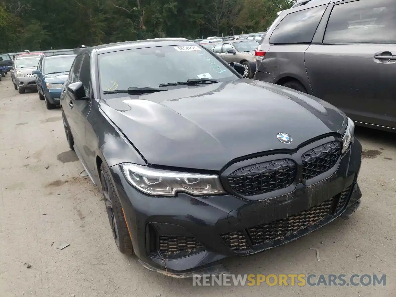 1 Photograph of a damaged car 3MW5U9J07M8B65498 BMW M3 2021