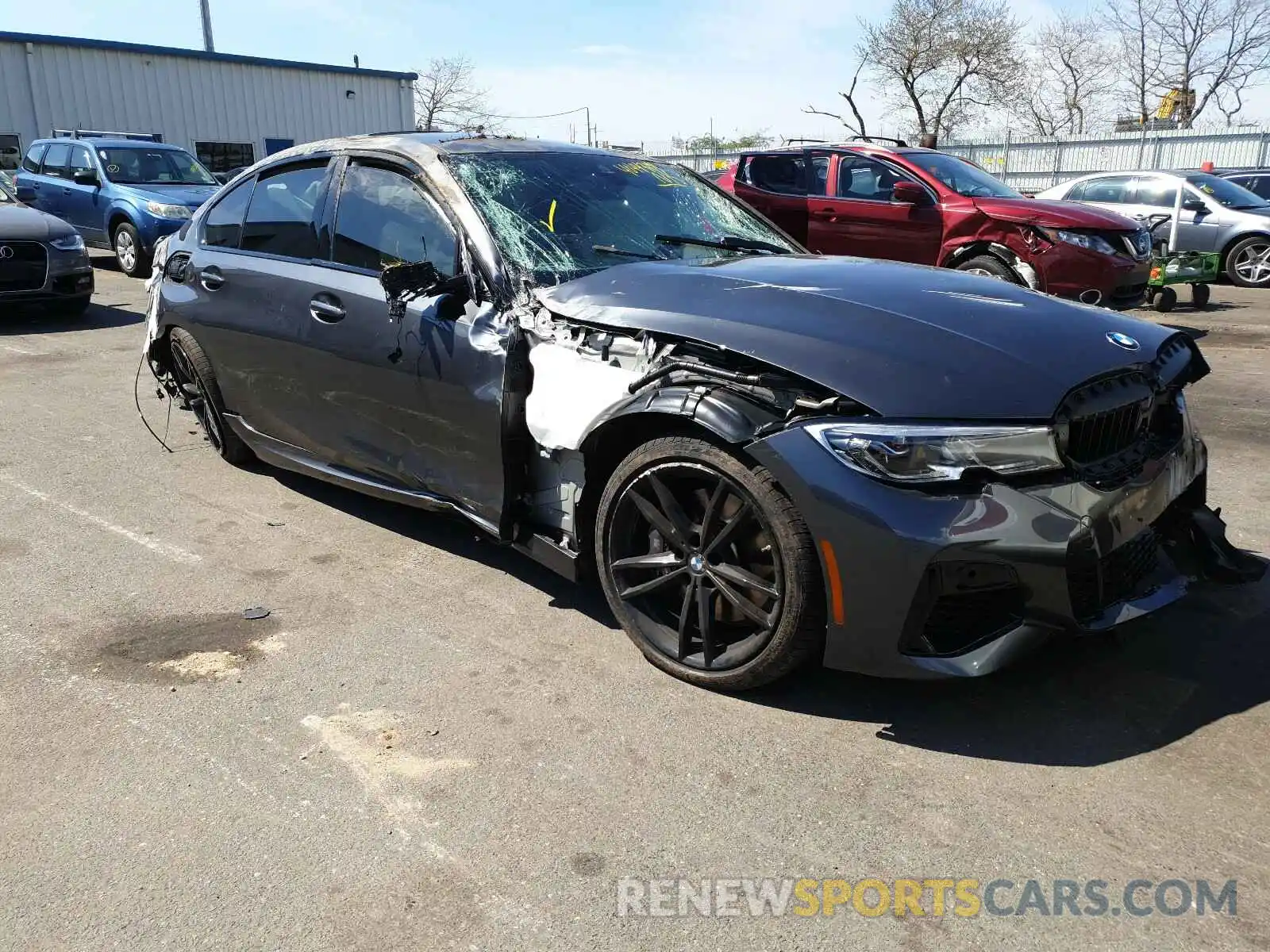 1 Photograph of a damaged car 3MW5U9J07M8B66456 BMW M3 2021