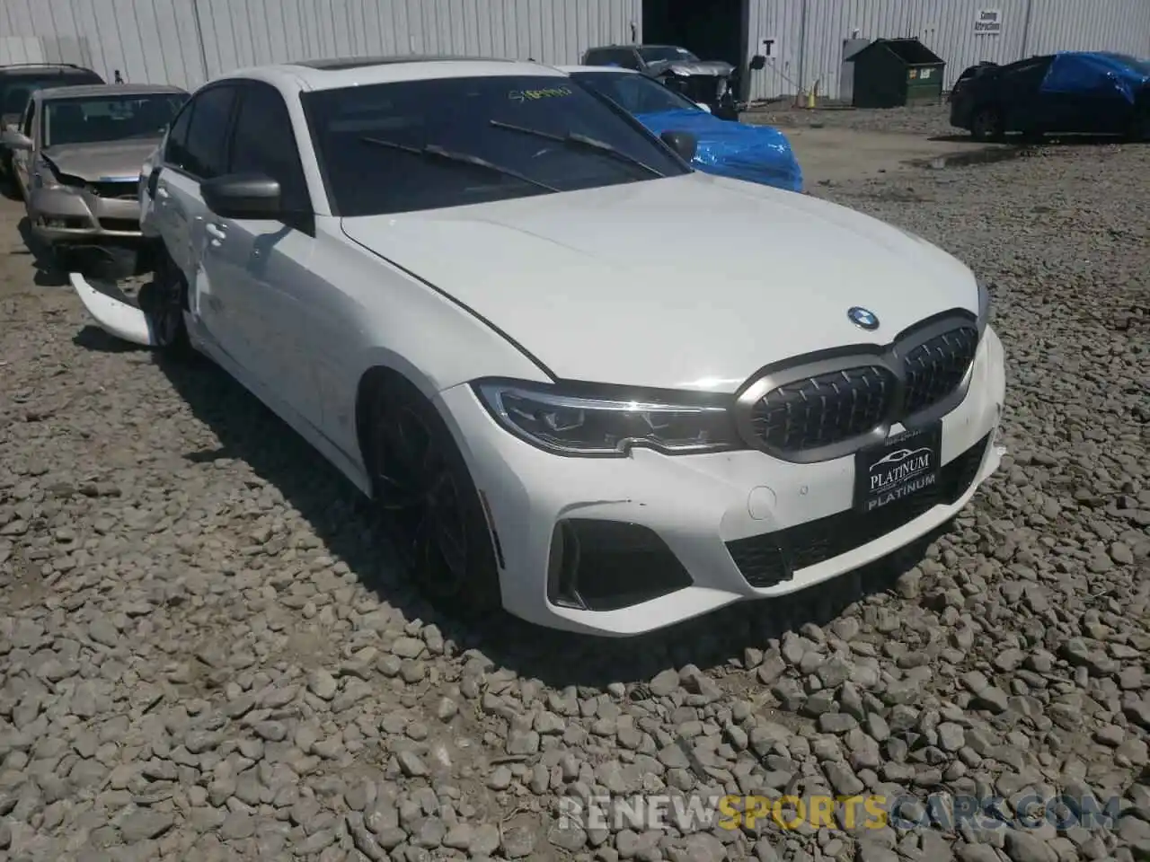 1 Фотография поврежденного автомобиля 3MW5U9J08M8B52596 BMW M3 2021