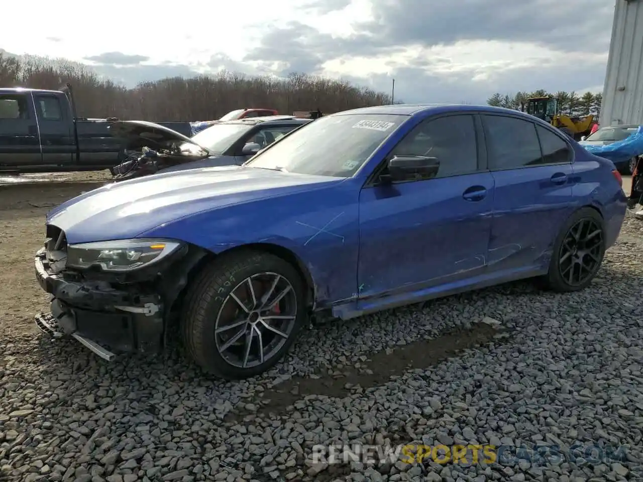 1 Photograph of a damaged car 3MW5U9J08M8B57278 BMW M3 2021