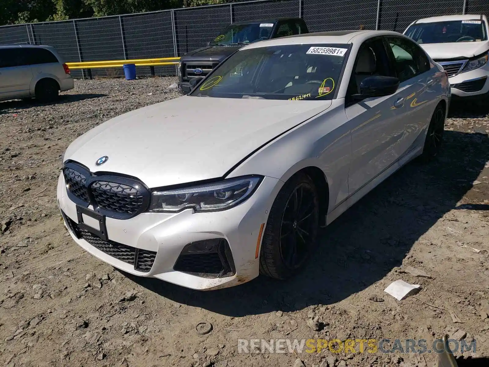 2 Photograph of a damaged car 3MW5U9J08M8B62447 BMW M3 2021