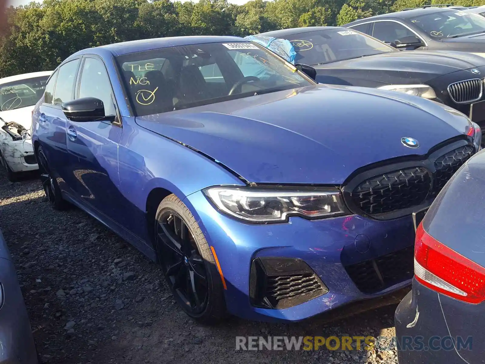 1 Photograph of a damaged car 3MW5U9J08M8B75456 BMW M3 2021