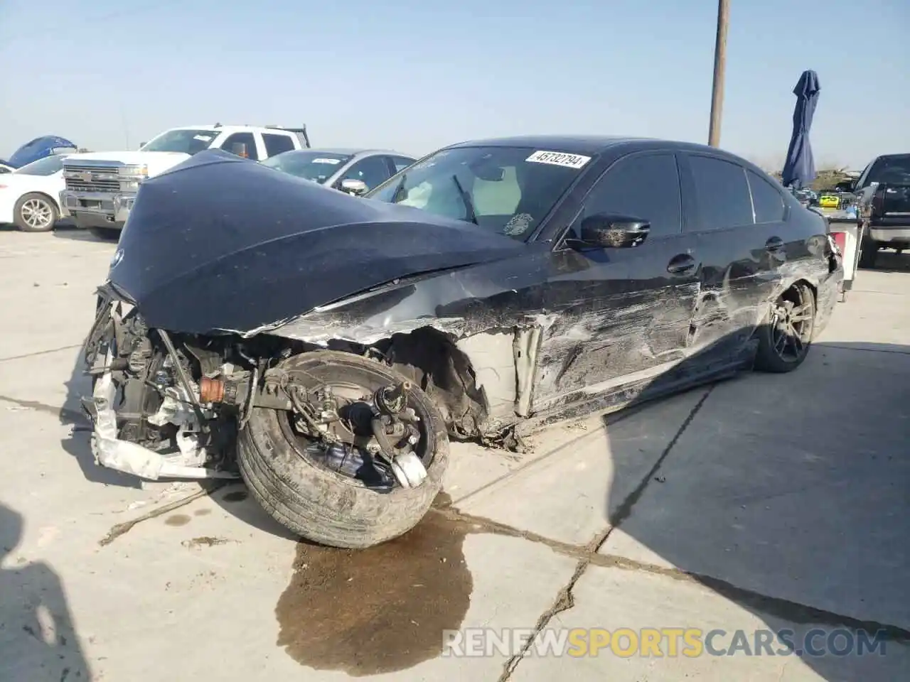 1 Photograph of a damaged car 3MW5U9J09M8B55877 BMW M3 2021