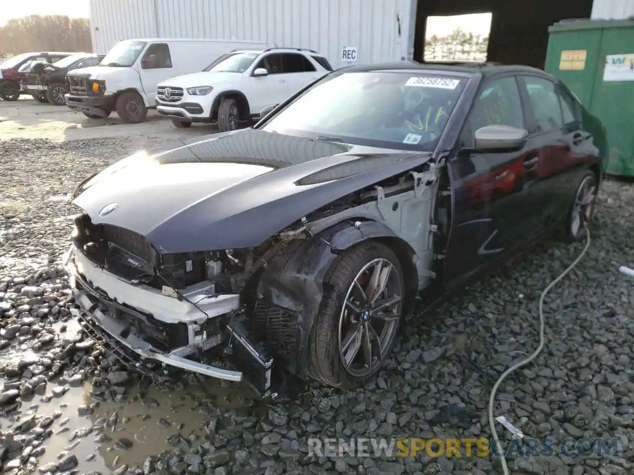 2 Photograph of a damaged car 3MW5U9J09M8B94940 BMW M3 2021