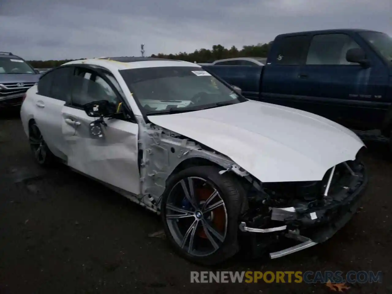 1 Photograph of a damaged car 3MW5U9J09M8C12854 BMW M3 2021