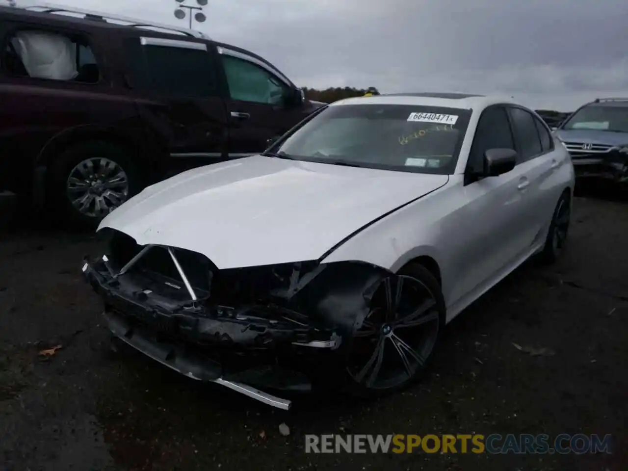 2 Photograph of a damaged car 3MW5U9J09M8C12854 BMW M3 2021