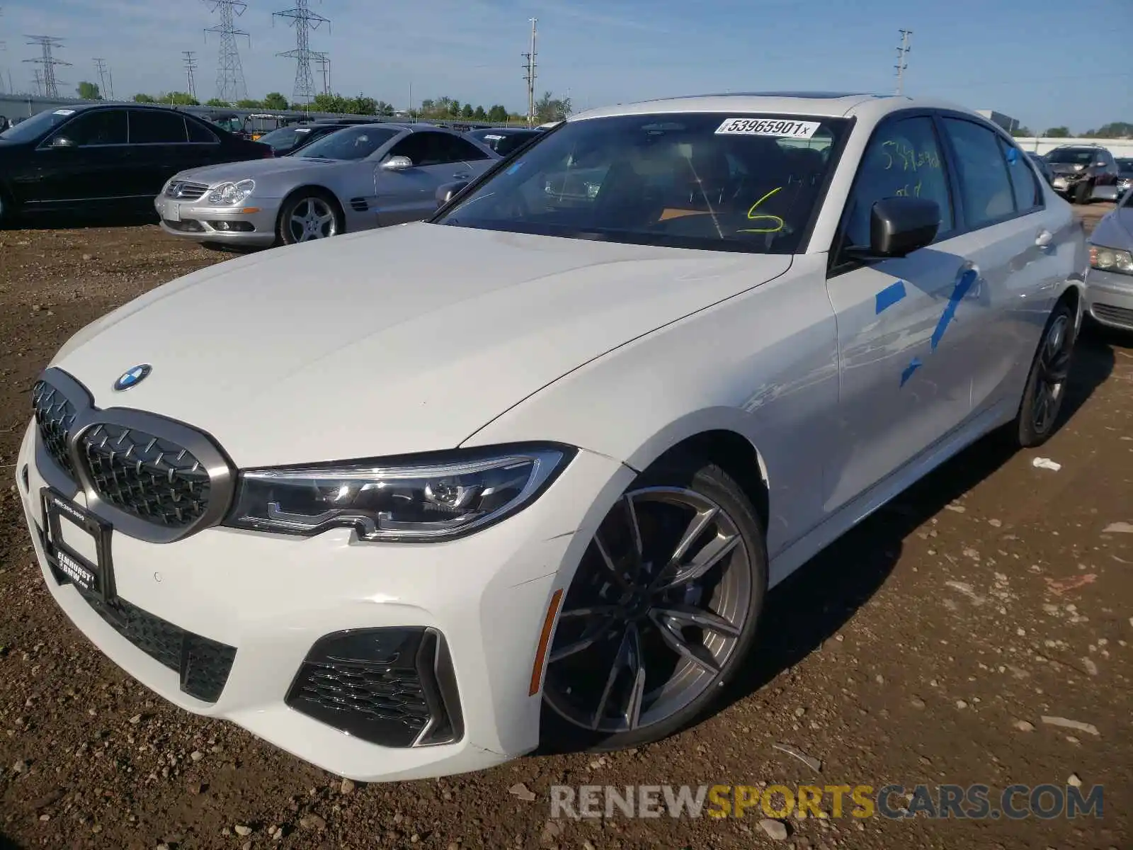 2 Photograph of a damaged car 3MW5U9J0XM8B57301 BMW M3 2021