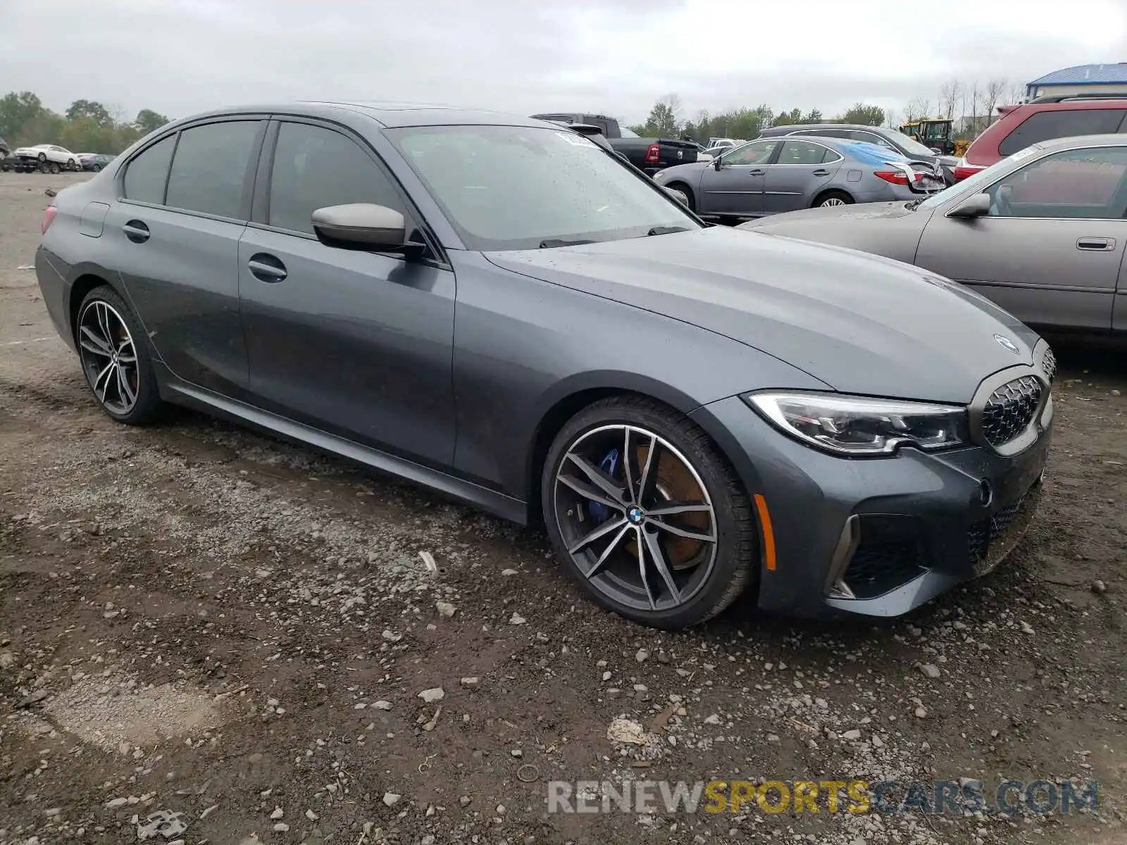 1 Photograph of a damaged car 3MW5U9J0XM8B61901 BMW M3 2021