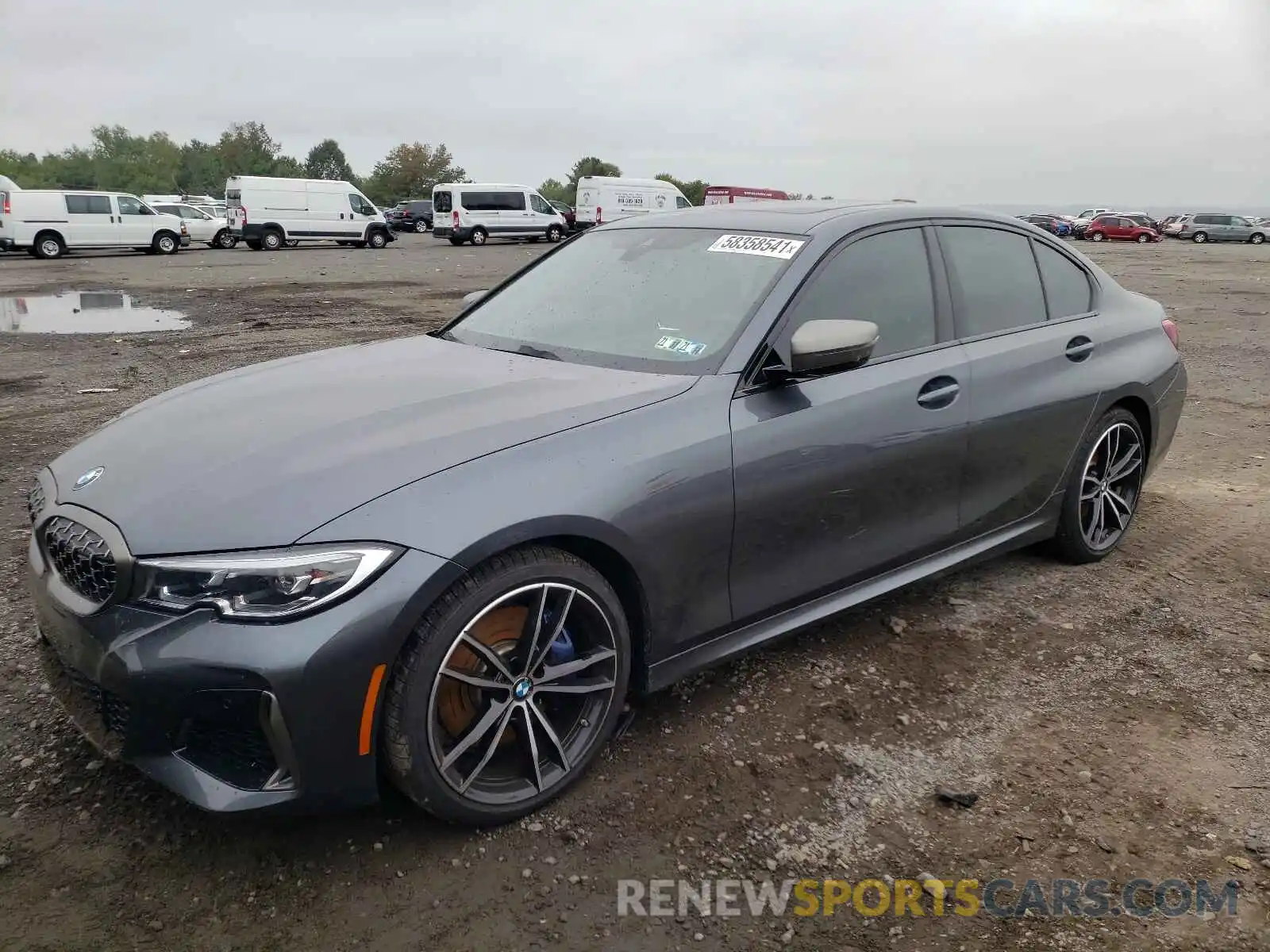 2 Photograph of a damaged car 3MW5U9J0XM8B61901 BMW M3 2021