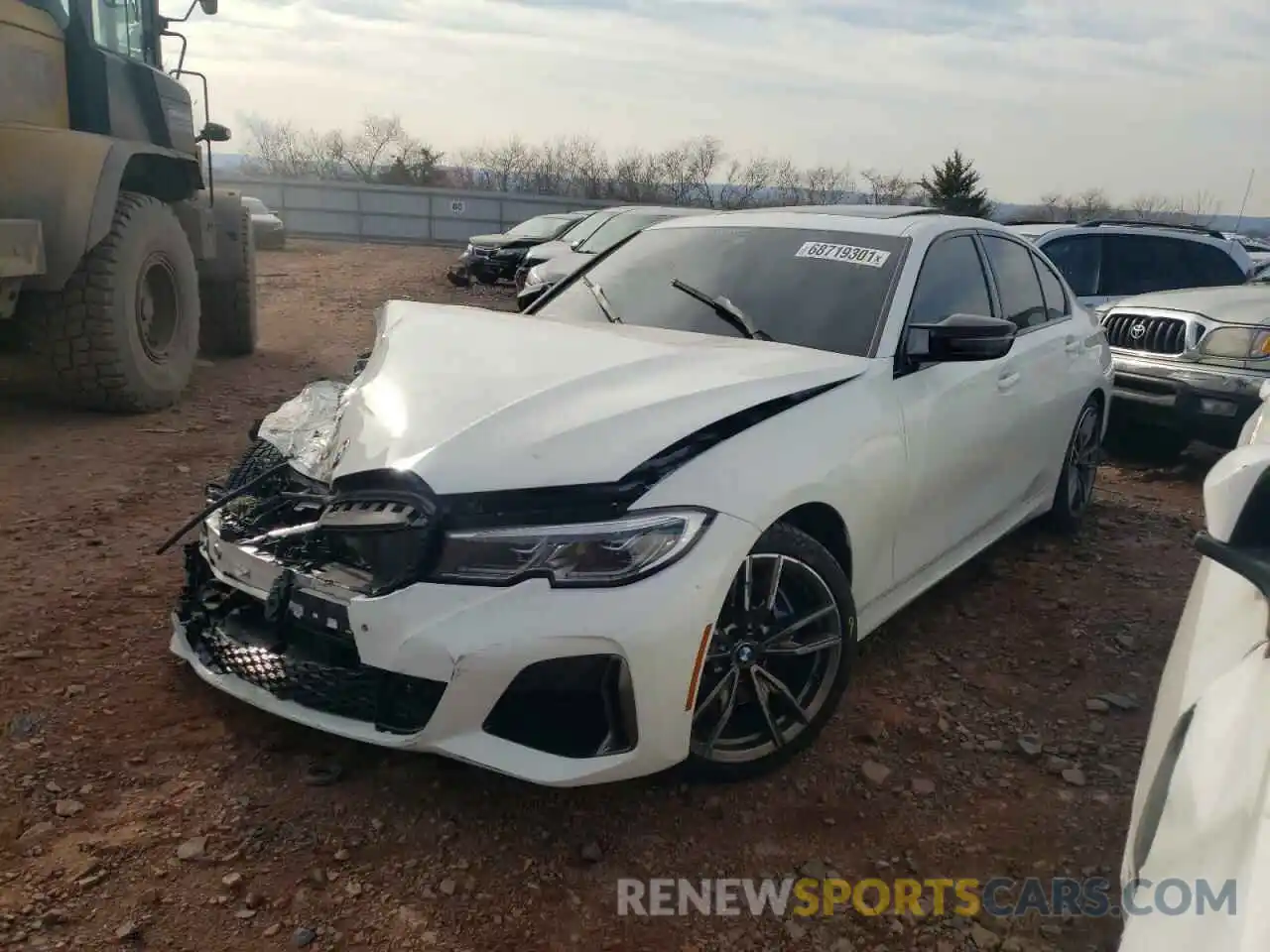 2 Photograph of a damaged car 3MW5U9J0XM8B62787 BMW M3 2021