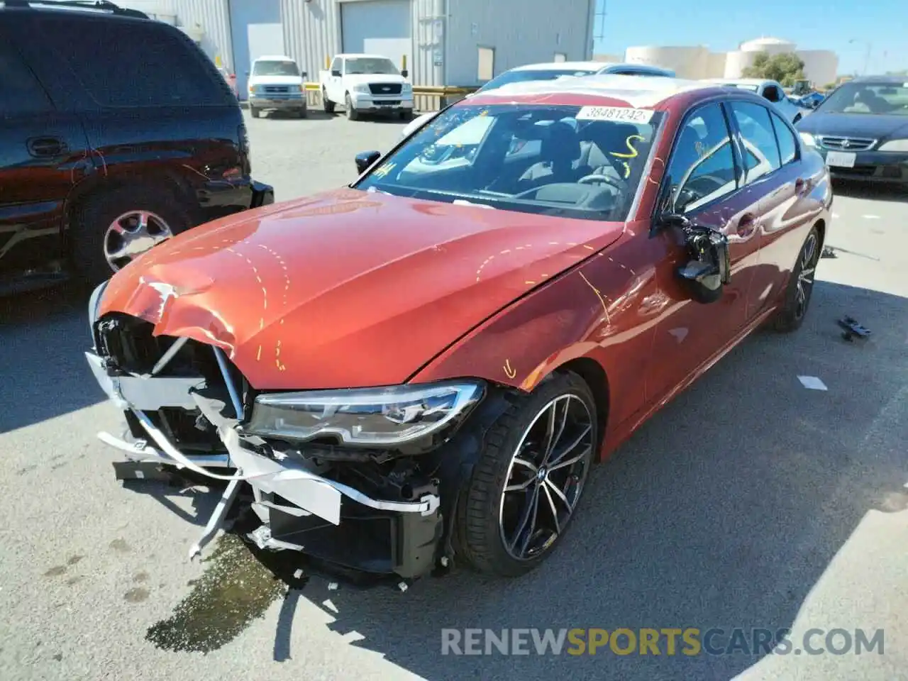 2 Photograph of a damaged car WBA5U7C09MFL43355 BMW M3 2021