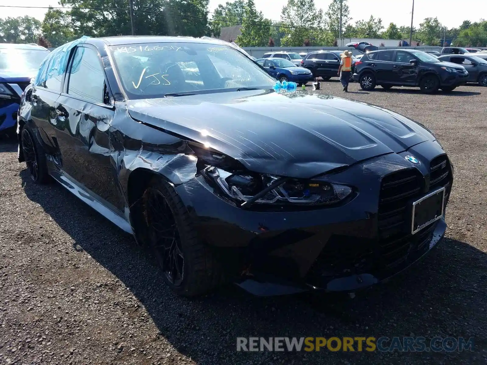 1 Photograph of a damaged car WBS33AY00MFK76110 BMW M3 2021