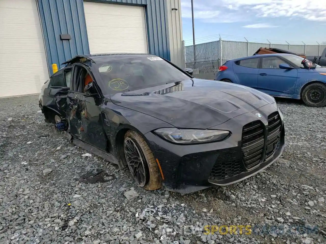 1 Photograph of a damaged car WBS33AY01MFL16243 BMW M3 2021