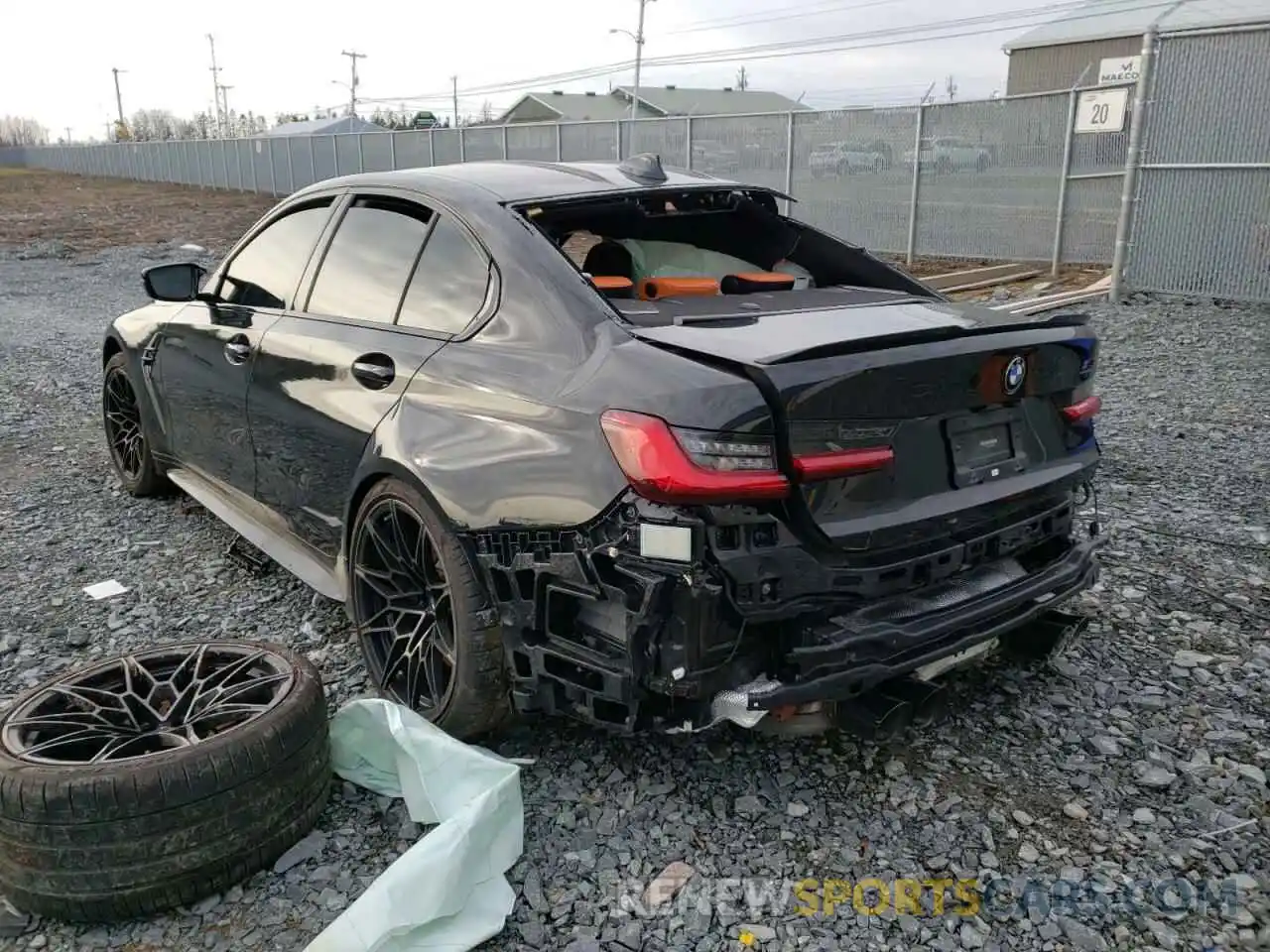 3 Photograph of a damaged car WBS33AY01MFL16243 BMW M3 2021