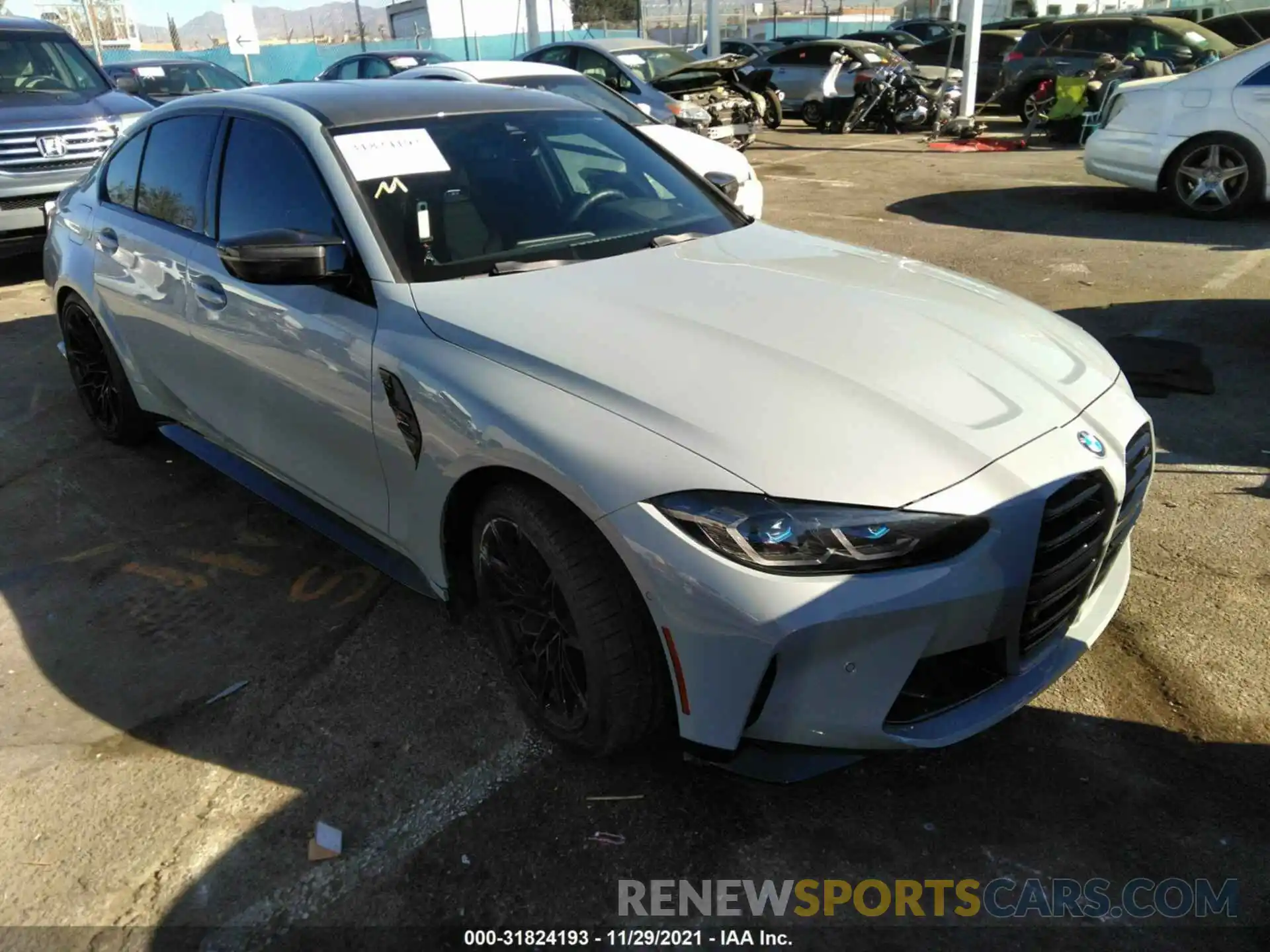 1 Photograph of a damaged car WBS33AY01MFL53292 BMW M3 2021