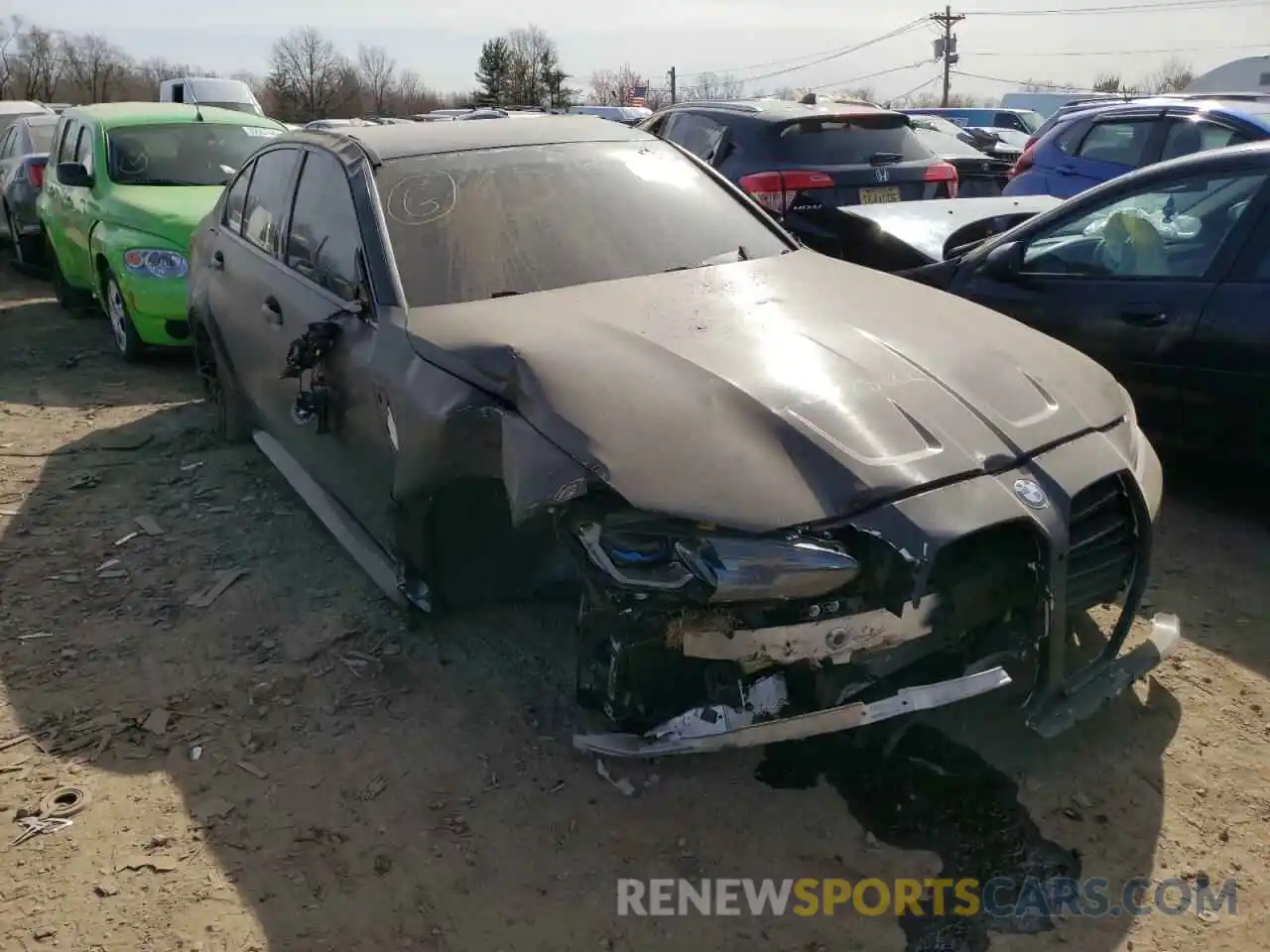 1 Photograph of a damaged car WBS33AY04MFL28550 BMW M3 2021