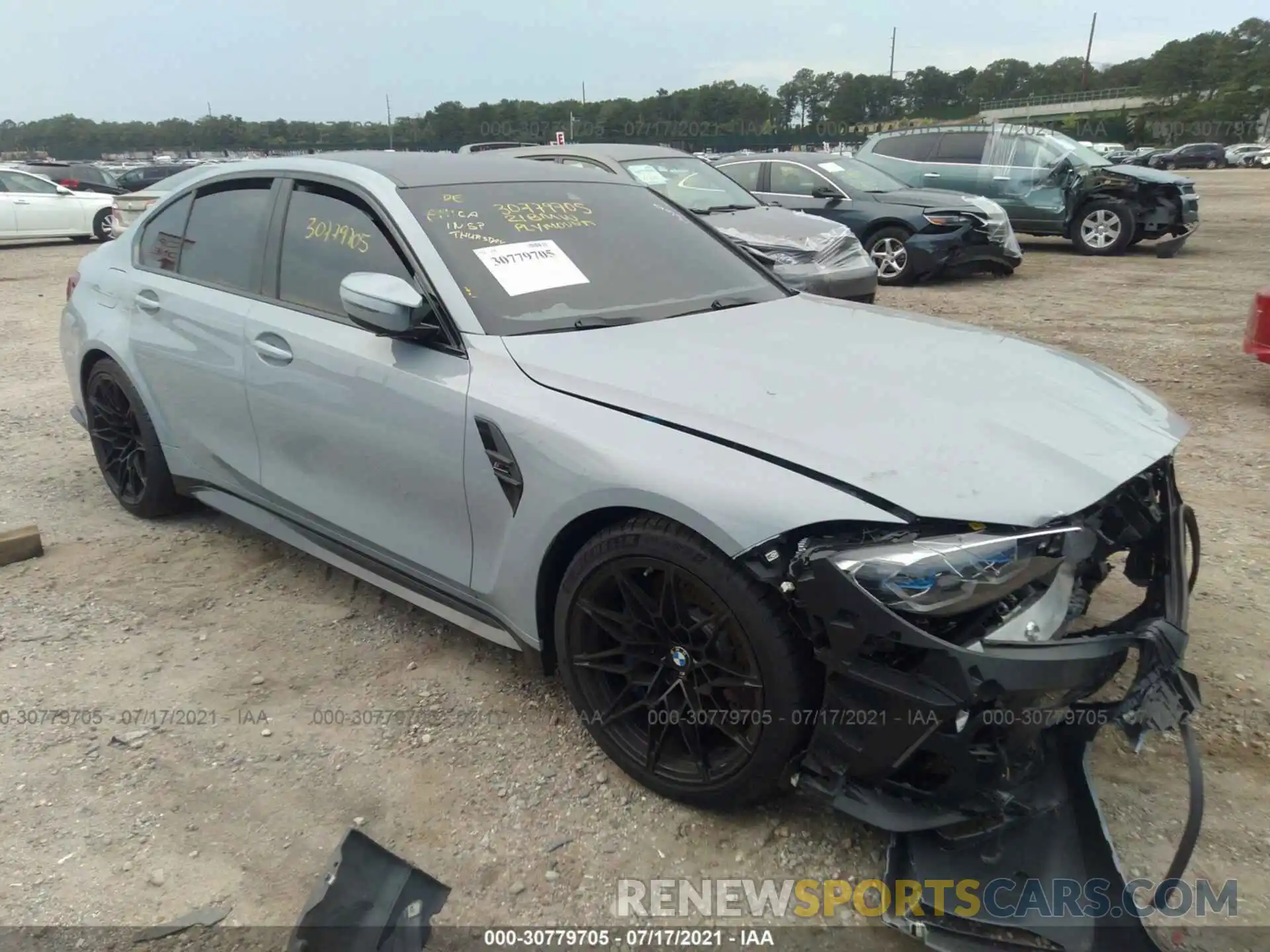 1 Photograph of a damaged car WBS33AY05MFL27570 BMW M3 2021