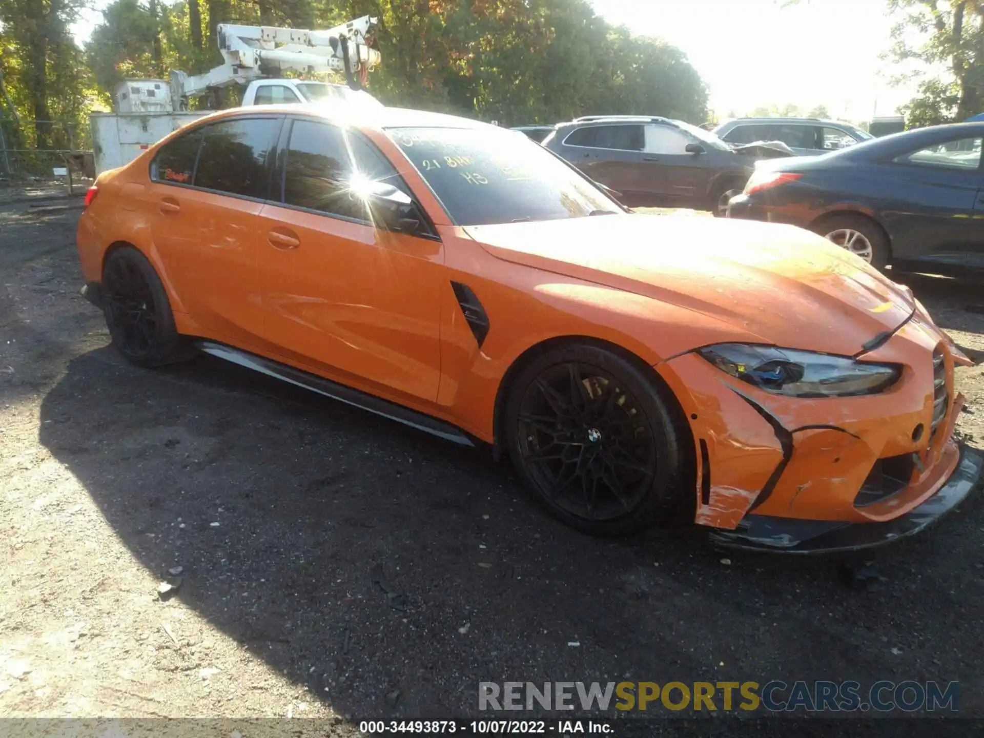 1 Photograph of a damaged car WBS33AY05MFL31246 BMW M3 2021