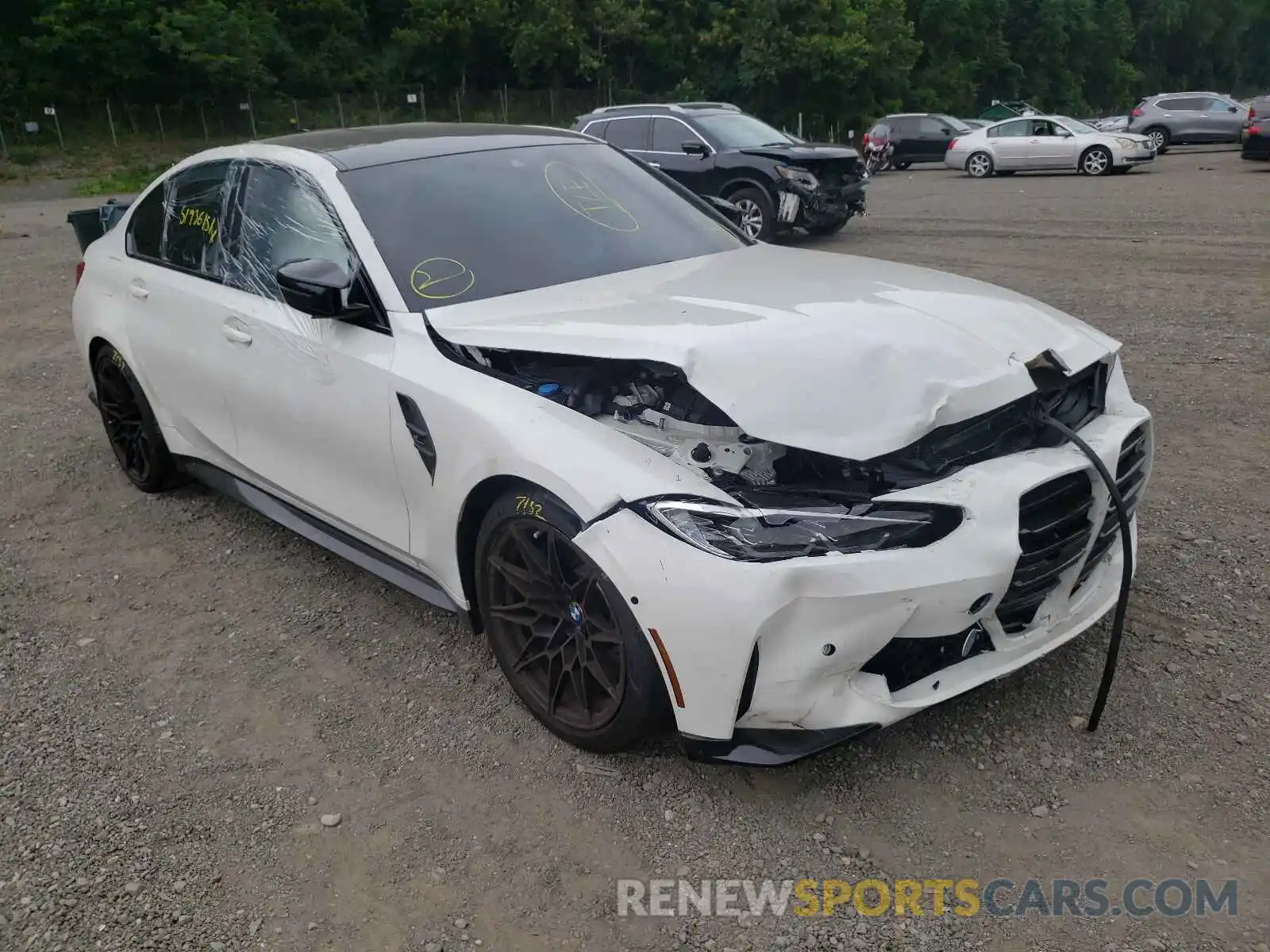 1 Photograph of a damaged car WBS33AY06MFK84115 BMW M3 2021